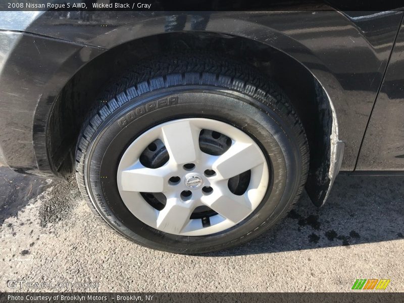 Wicked Black / Gray 2008 Nissan Rogue S AWD