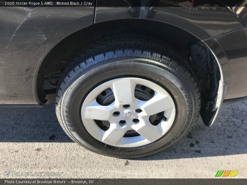 Wicked Black / Gray 2008 Nissan Rogue S AWD