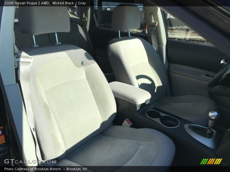Wicked Black / Gray 2008 Nissan Rogue S AWD