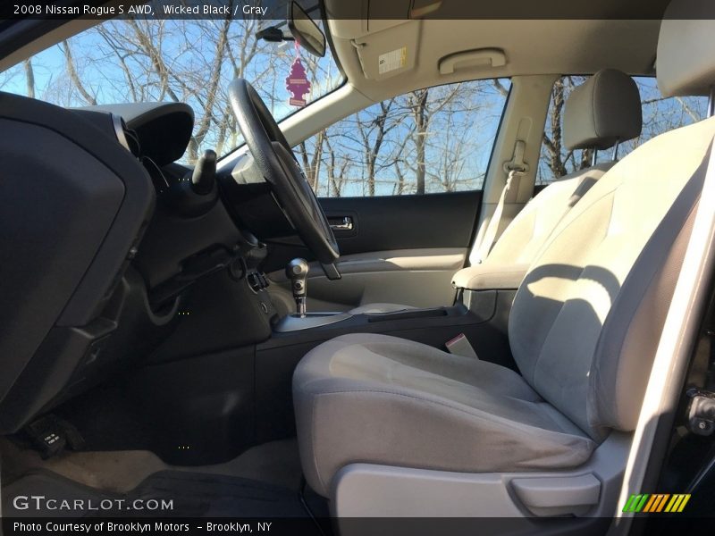Wicked Black / Gray 2008 Nissan Rogue S AWD