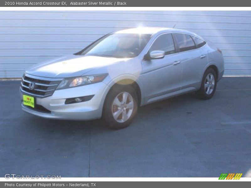 Alabaster Silver Metallic / Black 2010 Honda Accord Crosstour EX