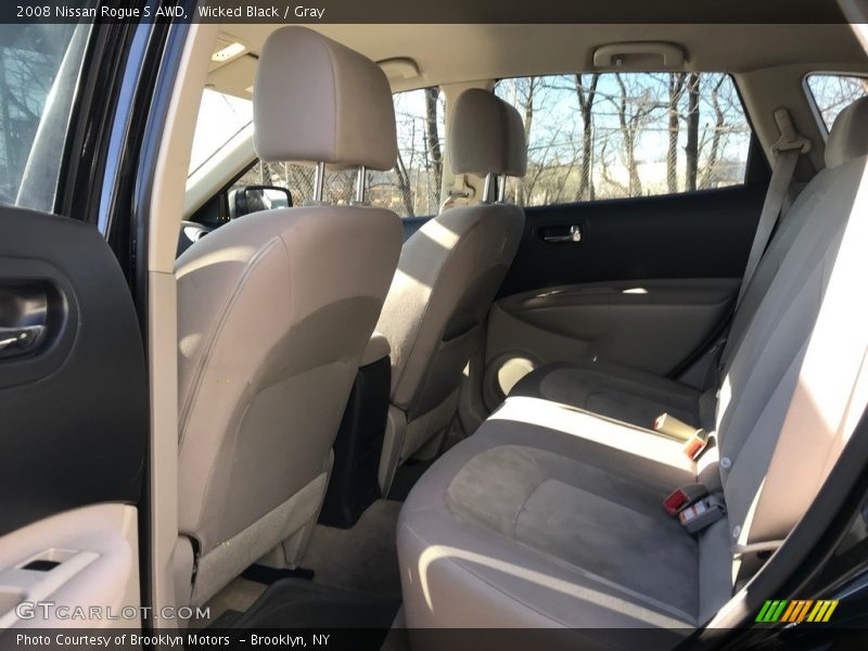 Wicked Black / Gray 2008 Nissan Rogue S AWD