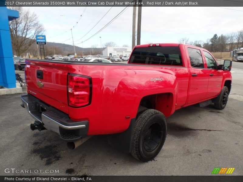 Red Hot / Dark Ash/Jet Black 2017 Chevrolet Silverado 3500HD Work Truck Crew Cab Dual Rear Wheel 4x4