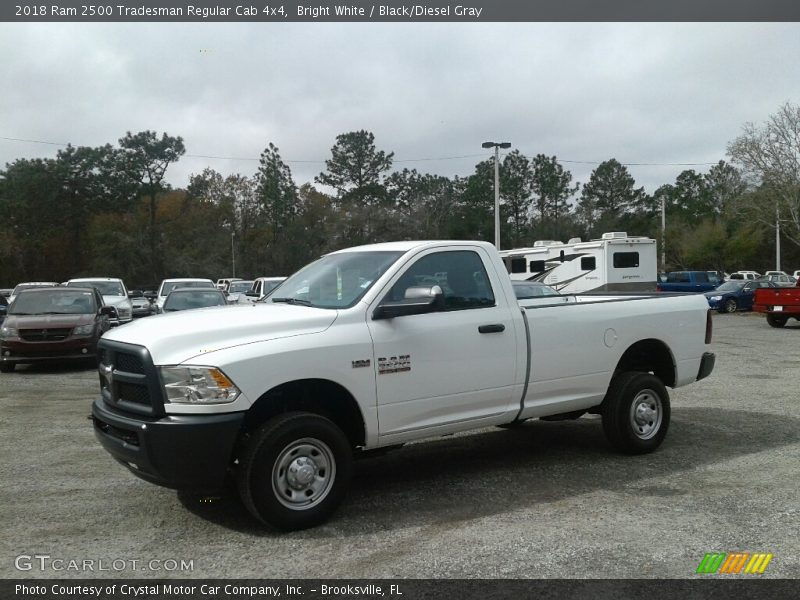 Bright White / Black/Diesel Gray 2018 Ram 2500 Tradesman Regular Cab 4x4