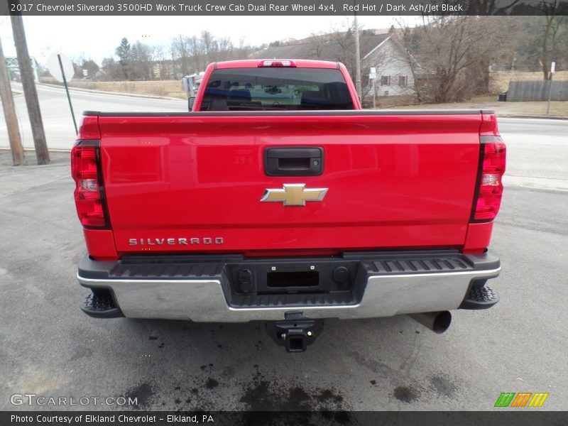 Red Hot / Dark Ash/Jet Black 2017 Chevrolet Silverado 3500HD Work Truck Crew Cab Dual Rear Wheel 4x4