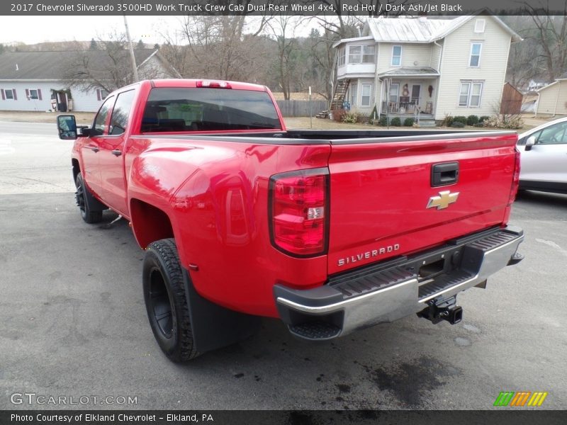 Red Hot / Dark Ash/Jet Black 2017 Chevrolet Silverado 3500HD Work Truck Crew Cab Dual Rear Wheel 4x4