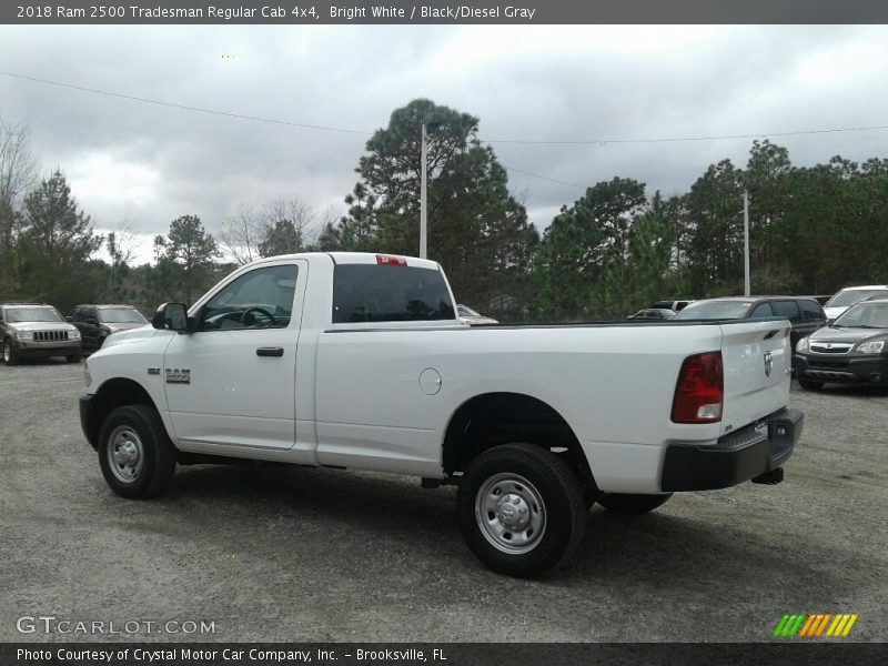 Bright White / Black/Diesel Gray 2018 Ram 2500 Tradesman Regular Cab 4x4