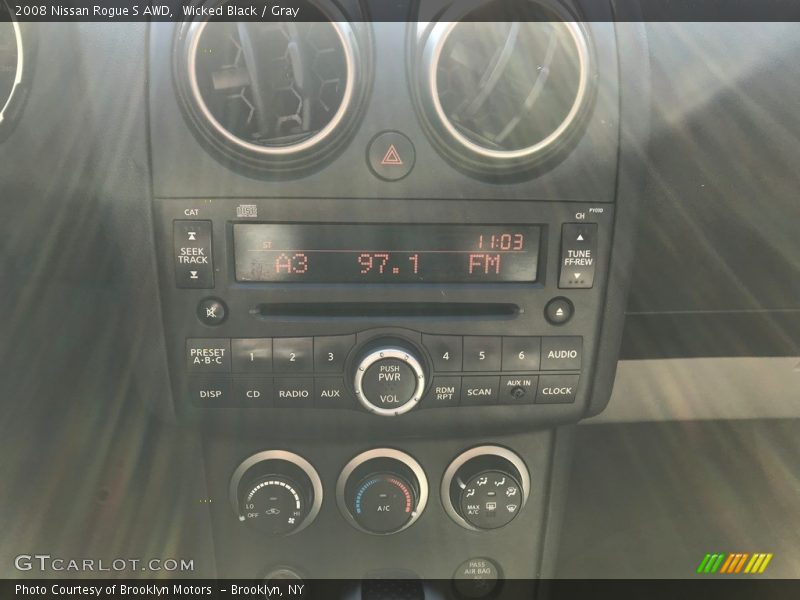 Wicked Black / Gray 2008 Nissan Rogue S AWD