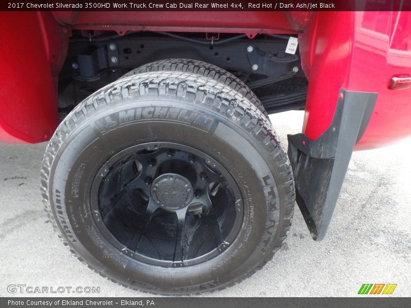 Red Hot / Dark Ash/Jet Black 2017 Chevrolet Silverado 3500HD Work Truck Crew Cab Dual Rear Wheel 4x4