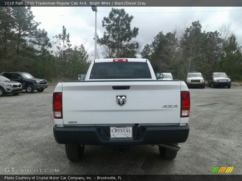 Bright White / Black/Diesel Gray 2018 Ram 2500 Tradesman Regular Cab 4x4