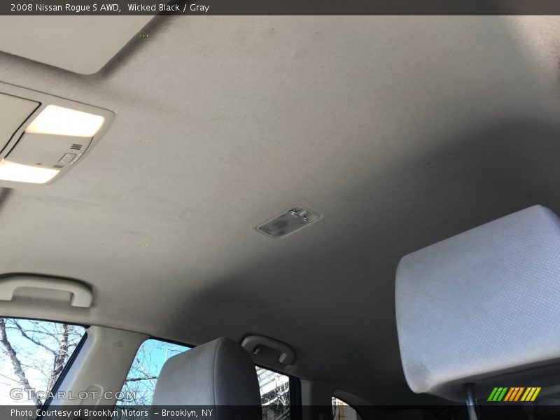 Wicked Black / Gray 2008 Nissan Rogue S AWD