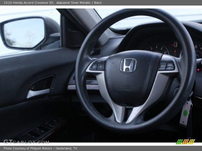 Alabaster Silver Metallic / Black 2010 Honda Accord Crosstour EX
