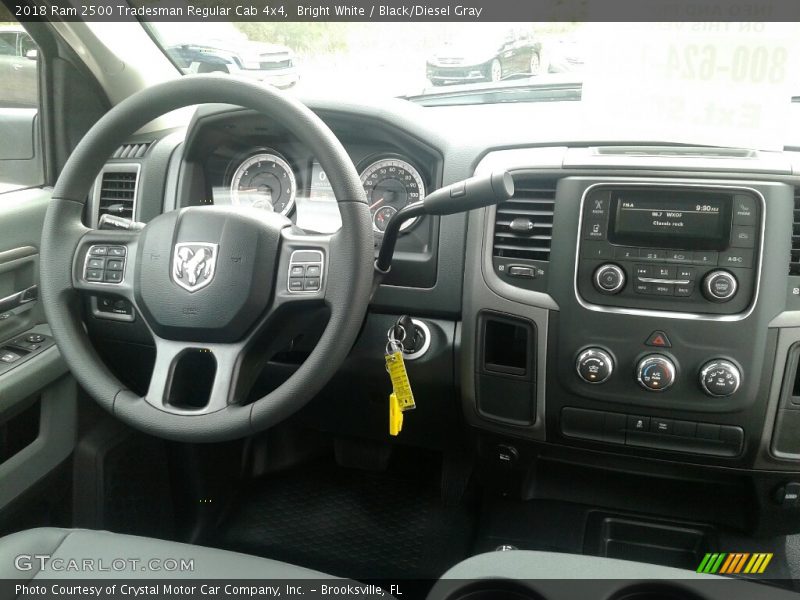Bright White / Black/Diesel Gray 2018 Ram 2500 Tradesman Regular Cab 4x4
