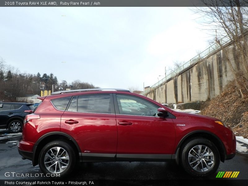Ruby Flare Pearl / Ash 2018 Toyota RAV4 XLE AWD