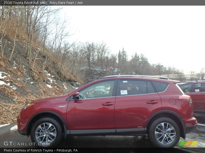 Ruby Flare Pearl / Ash 2018 Toyota RAV4 XLE AWD
