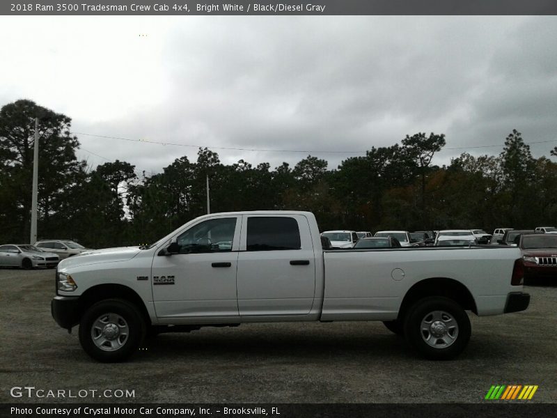 Bright White / Black/Diesel Gray 2018 Ram 3500 Tradesman Crew Cab 4x4