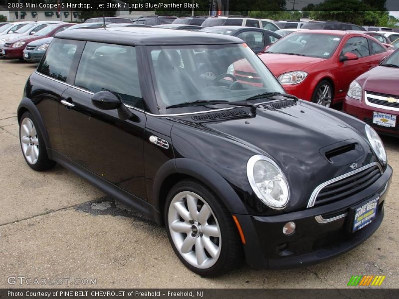 Jet Black / Lapis Blue/Panther Black 2003 Mini Cooper S Hardtop