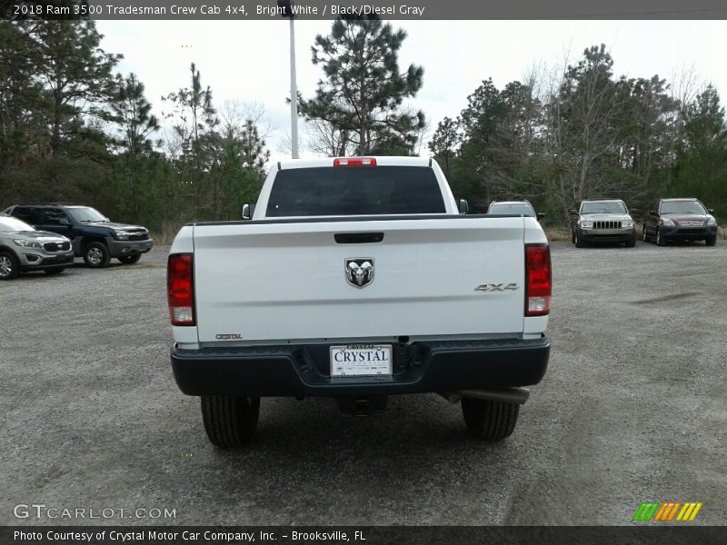 Bright White / Black/Diesel Gray 2018 Ram 3500 Tradesman Crew Cab 4x4