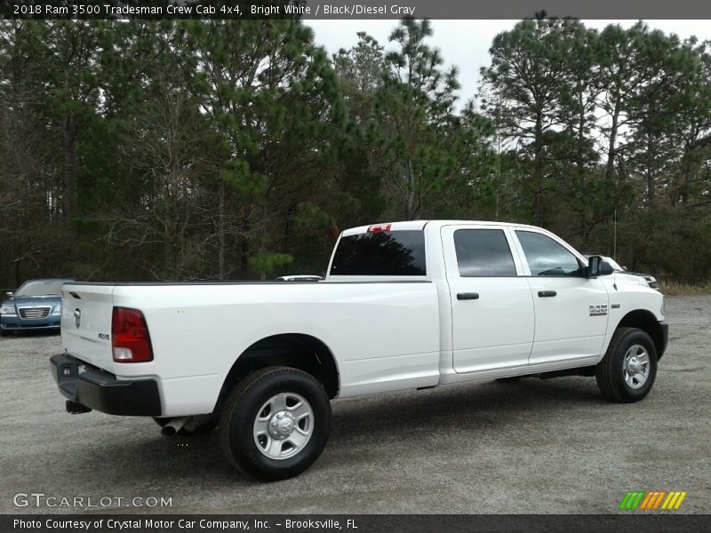 Bright White / Black/Diesel Gray 2018 Ram 3500 Tradesman Crew Cab 4x4