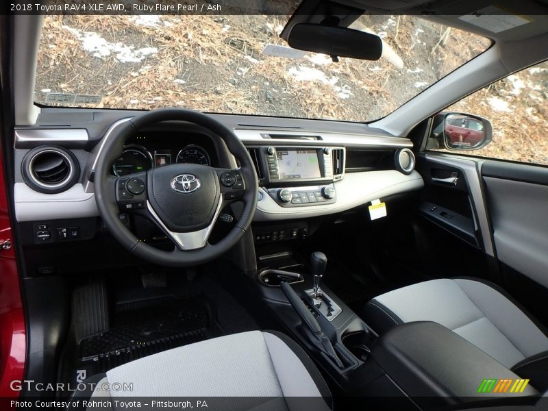  2018 RAV4 XLE AWD Ash Interior