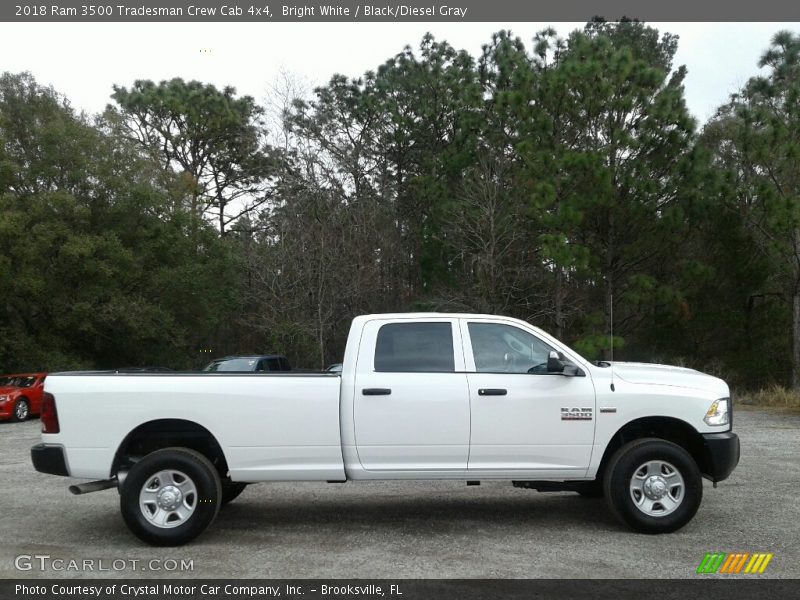 Bright White / Black/Diesel Gray 2018 Ram 3500 Tradesman Crew Cab 4x4