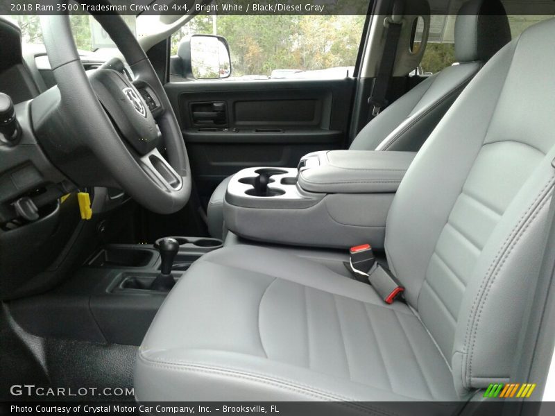 Bright White / Black/Diesel Gray 2018 Ram 3500 Tradesman Crew Cab 4x4