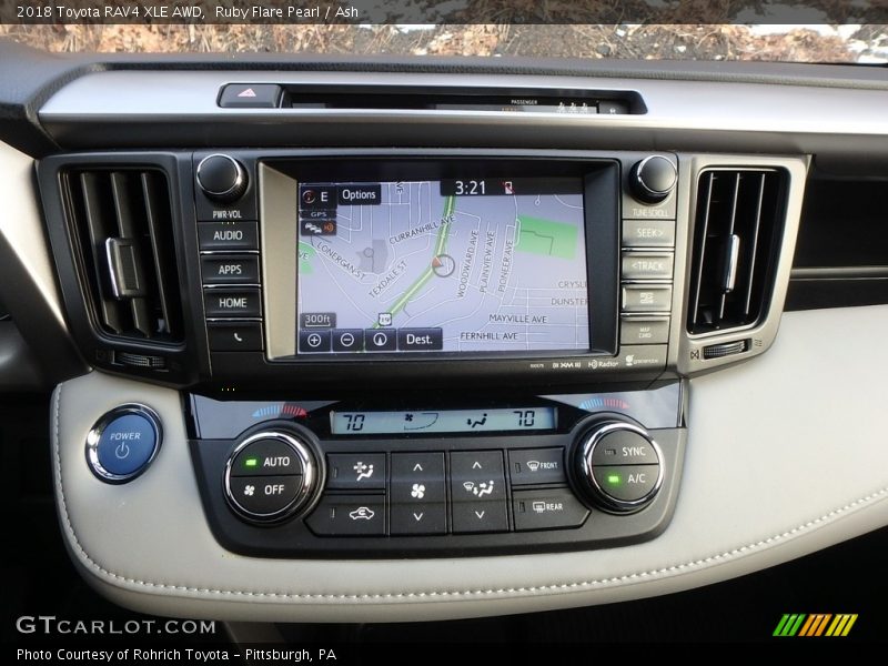 Controls of 2018 RAV4 XLE AWD