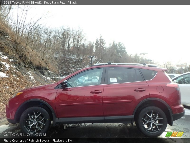  2018 RAV4 SE AWD Ruby Flare Pearl