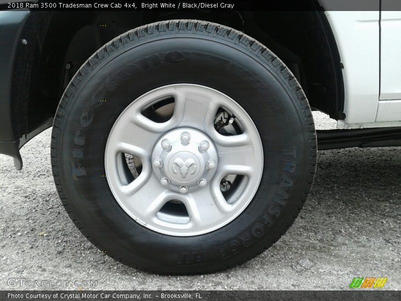 Bright White / Black/Diesel Gray 2018 Ram 3500 Tradesman Crew Cab 4x4