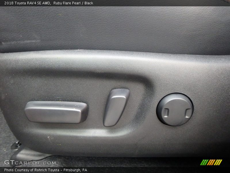 Ruby Flare Pearl / Black 2018 Toyota RAV4 SE AWD