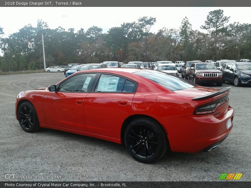 Torred / Black 2018 Dodge Charger SXT