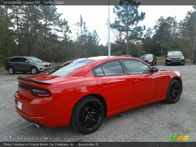 Torred / Black 2018 Dodge Charger SXT