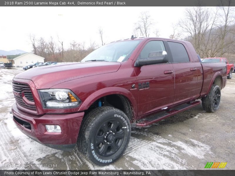 Delmonico Red Pearl / Black 2018 Ram 2500 Laramie Mega Cab 4x4