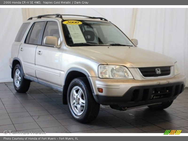 Naples Gold Metallic / Dark Gray 2000 Honda CR-V SE 4WD