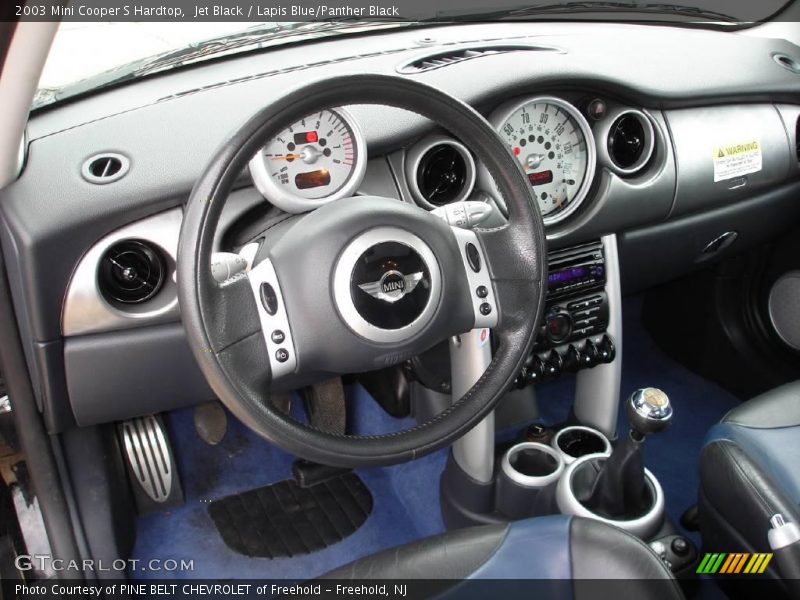 Jet Black / Lapis Blue/Panther Black 2003 Mini Cooper S Hardtop