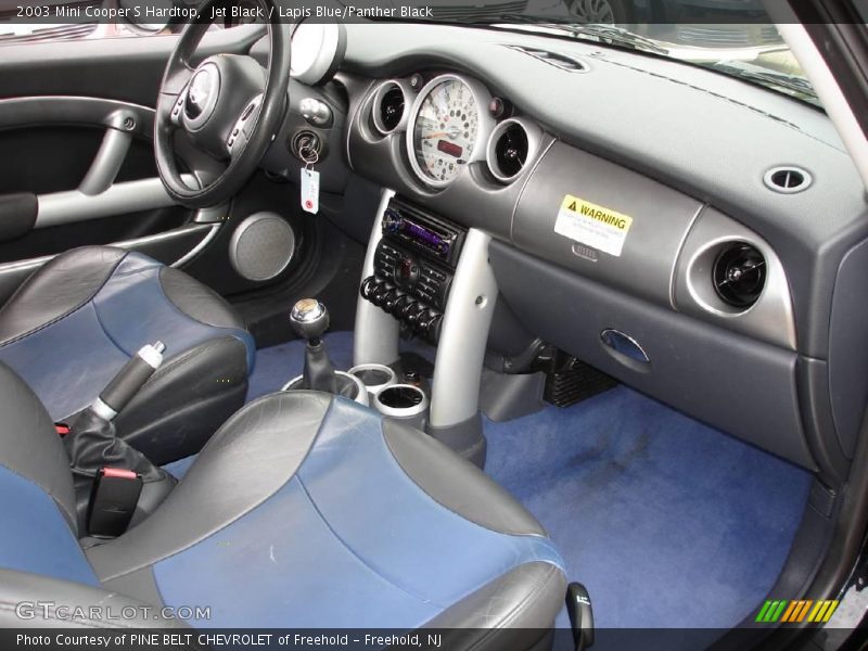 Jet Black / Lapis Blue/Panther Black 2003 Mini Cooper S Hardtop