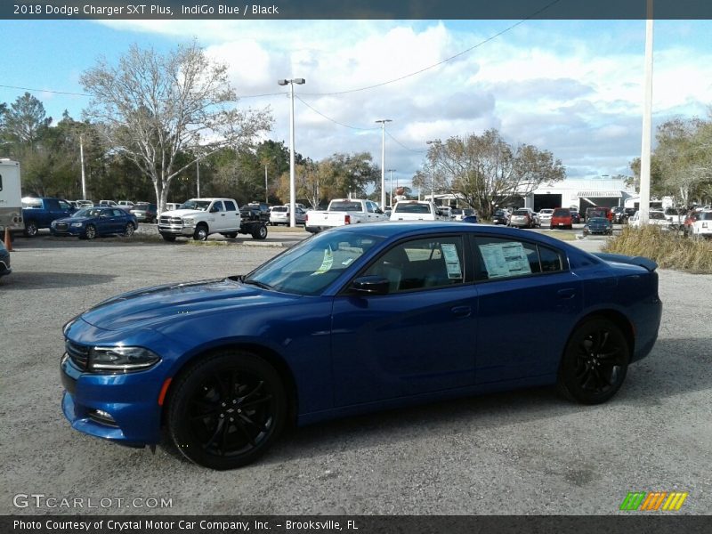 IndiGo Blue / Black 2018 Dodge Charger SXT Plus