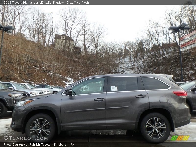  2018 Highlander LE AWD Predawn Gray Mica