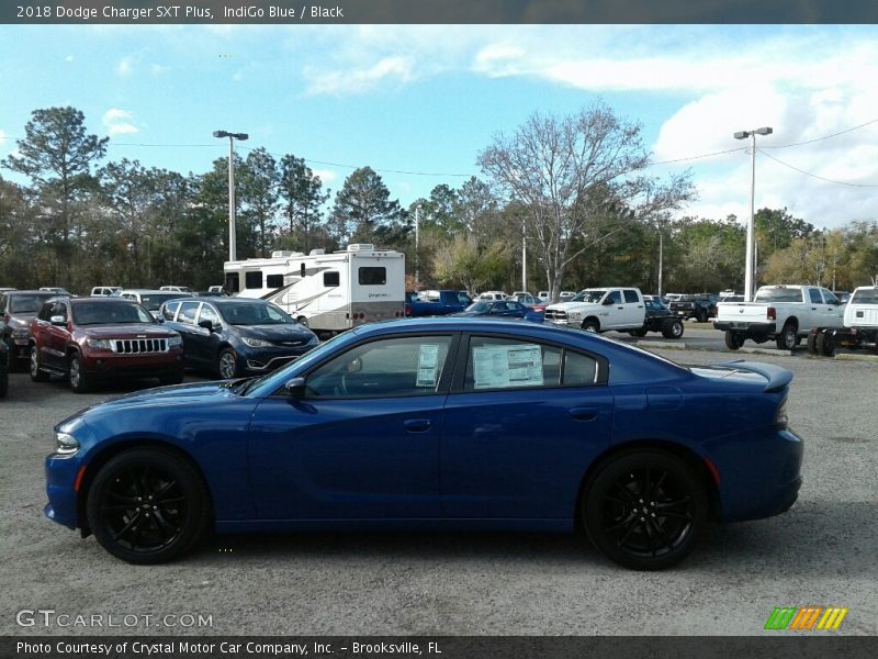 IndiGo Blue / Black 2018 Dodge Charger SXT Plus