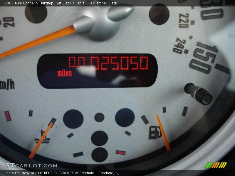 Jet Black / Lapis Blue/Panther Black 2003 Mini Cooper S Hardtop