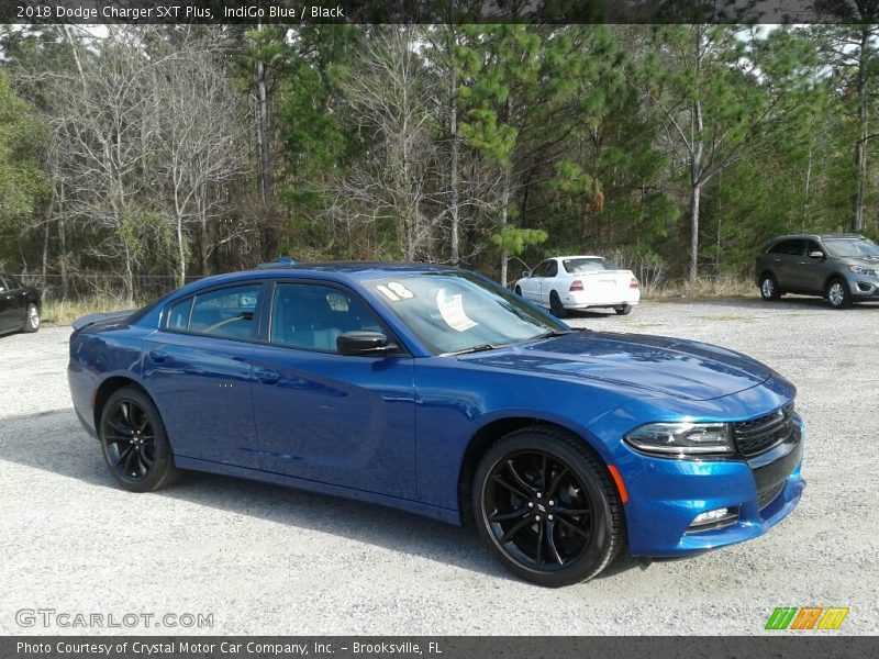 Front 3/4 View of 2018 Charger SXT Plus