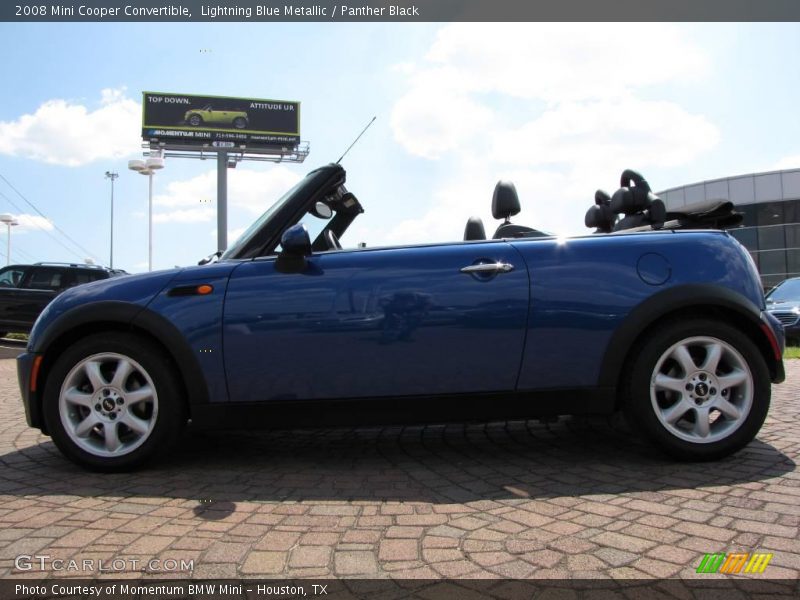 Lightning Blue Metallic / Panther Black 2008 Mini Cooper Convertible