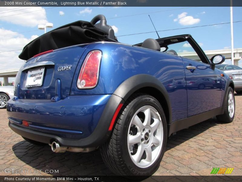 Lightning Blue Metallic / Panther Black 2008 Mini Cooper Convertible