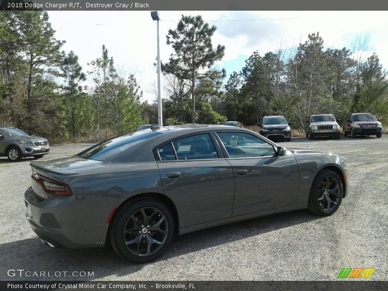 Destroyer Gray / Black 2018 Dodge Charger R/T
