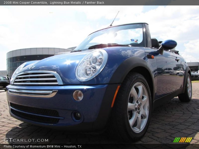 Lightning Blue Metallic / Panther Black 2008 Mini Cooper Convertible