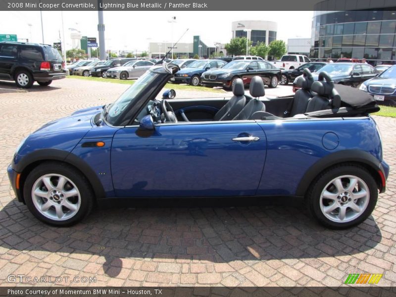 Lightning Blue Metallic / Panther Black 2008 Mini Cooper Convertible