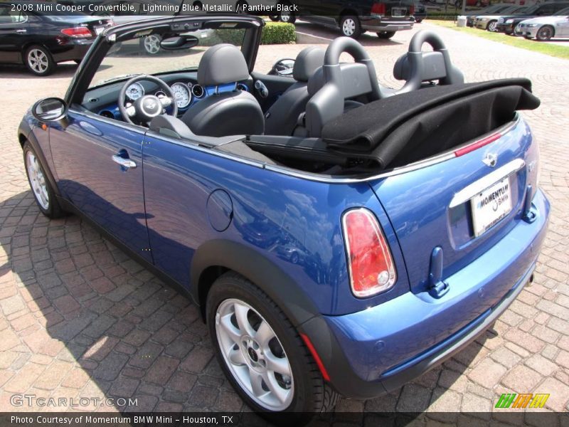 Lightning Blue Metallic / Panther Black 2008 Mini Cooper Convertible