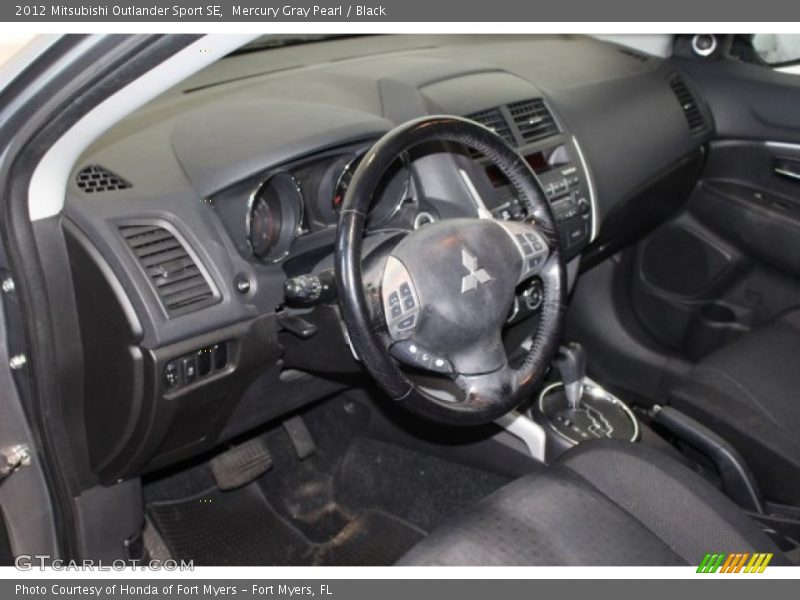 Mercury Gray Pearl / Black 2012 Mitsubishi Outlander Sport SE