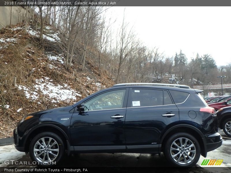  2018 RAV4 Limited AWD Hybrid Galactic Aqua Mica
