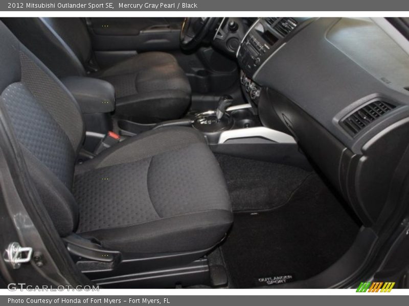 Mercury Gray Pearl / Black 2012 Mitsubishi Outlander Sport SE